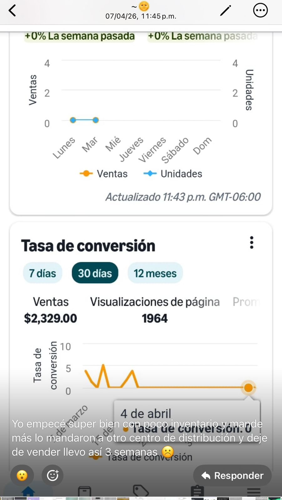 Captura compartida por un alumno de Amazon All Inclusive dentro de la comunidad